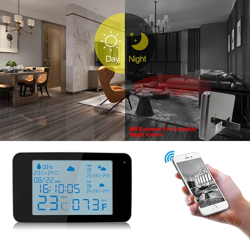 מצלמה נסתרת בלוח מזג אוויר מצלמה נסתרת בלוח מזג אוויר