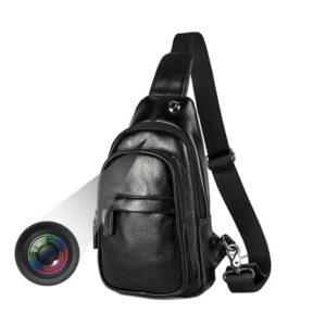 מצלמה נסתרת והקלטה אלחוטית בתיק צד